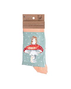 Wrendale Designs 'Pottering About' Wren Socks
